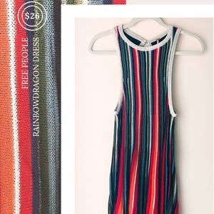 Free People Rainbow Dragon Dress